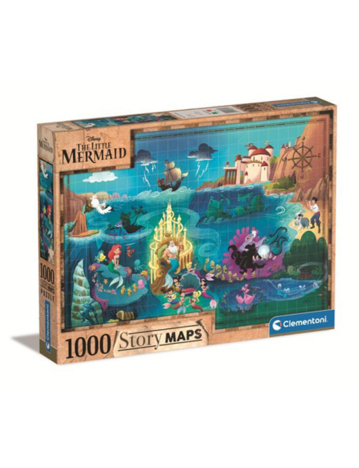 PUZZLE 1000 PIECES. DISNEY MAPS