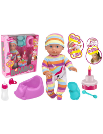 BAMBOLOTTO 35 CM CHE BEVE E SI BAGNA