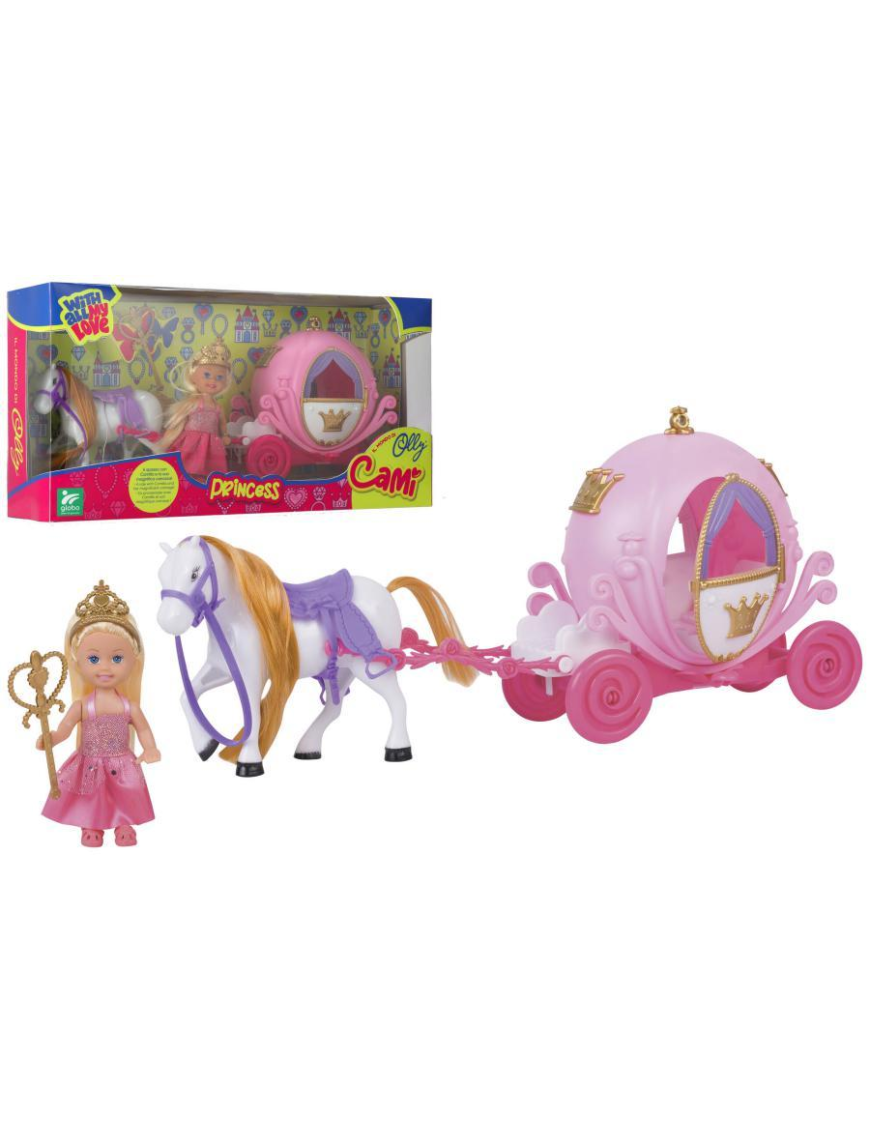 BAMBOLA CAMI PRINCIPESSA CON CARROZZA