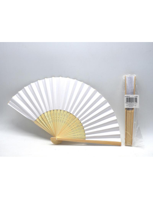 VENTAGLIO CARTA BIANCO 21 CENTIMETRI