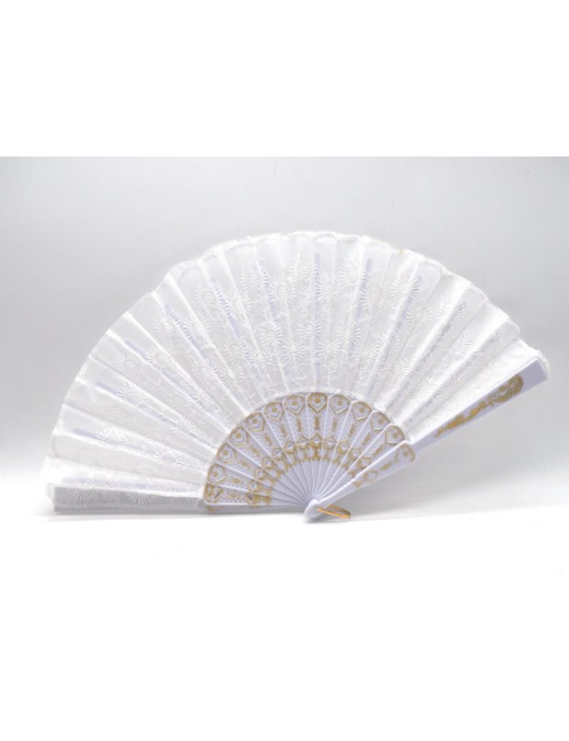 VENTAGLIO PIZZO BIANCO 23 CENTIMETRI