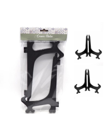 REGGIPIATTI PLASTICA NERI 2pezzi 25cm
