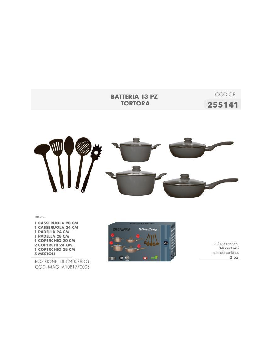13-piece DOVE GREY BATTERY