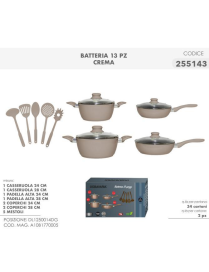 BATTERIA 13pz COLORE CREMA