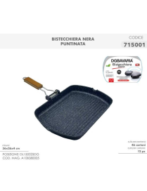 BISTECCHIERA RETTANGOLARE 36x26x4cm NERA