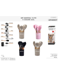 MESTOLI CUCINA SET 12pz COL.ASS. 694007
