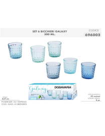 L.VETRO BICCHIERI GALAXY 6pz 300ml 69600