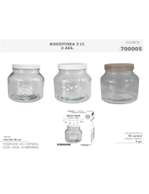 L.VETRO BISCOTTIERA 2lt 700005