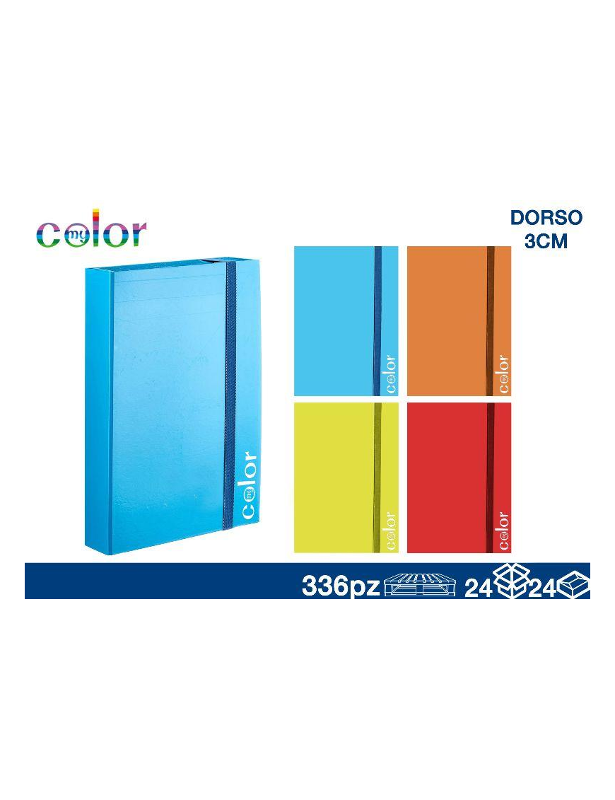 FOLDER WITH ELASTIC 3cm spine