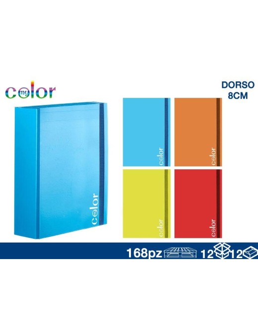 FOLDER WITH ELASTIC 8cm spine