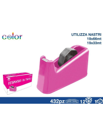 ADHESIVE TAPE DISPENSER 21x10cm PINK