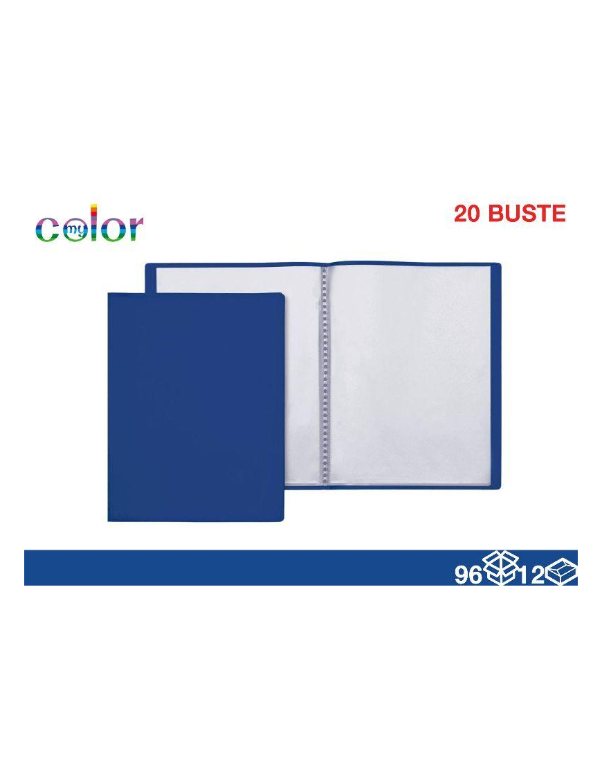 PORTALISTINI A4 20 BUSTE BLU