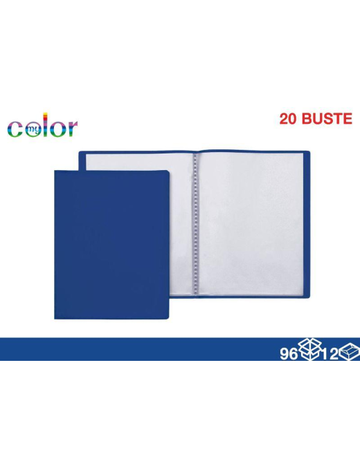 A4 LIST HOLDER 20 BLUE ENVELOPES