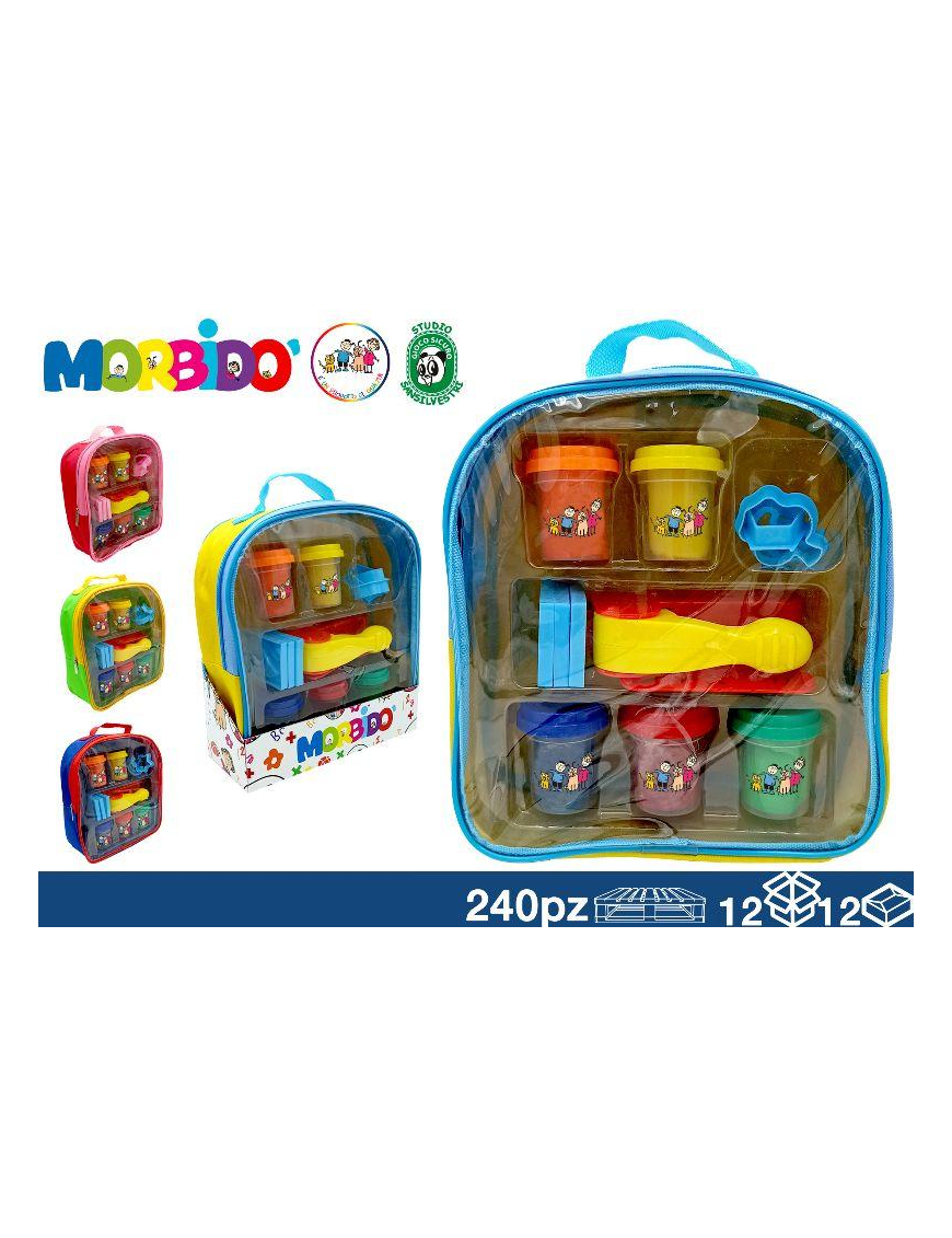 PLASTIC IN BACKPACK 5pcs + 10 SHAPES