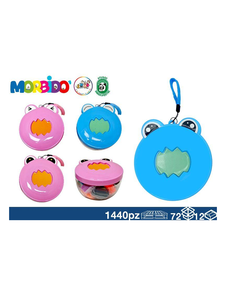 FROG CONTAINER PLASTICINE 14pcs