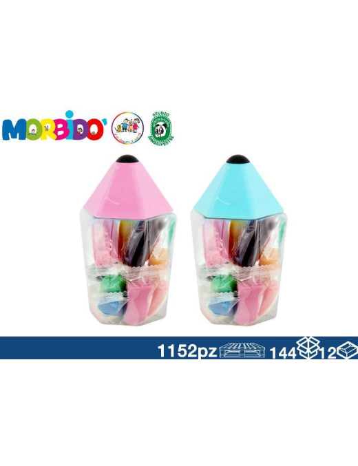 PLASTICINE PENCIL CONTAINER 15pcs