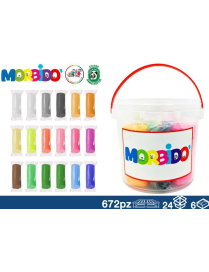 PLASTILINA SECCHIELLO  430gr 18pz