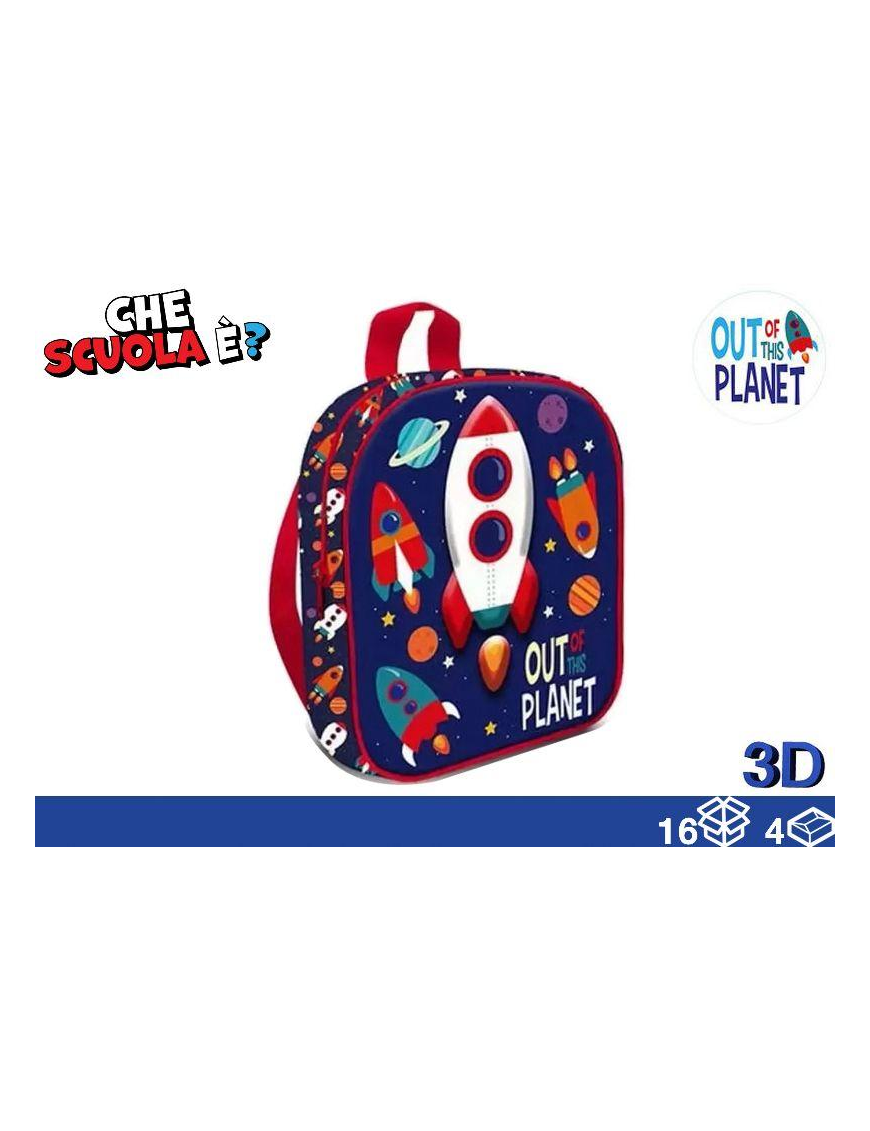 ZAINO 3D PIANETA 30cm