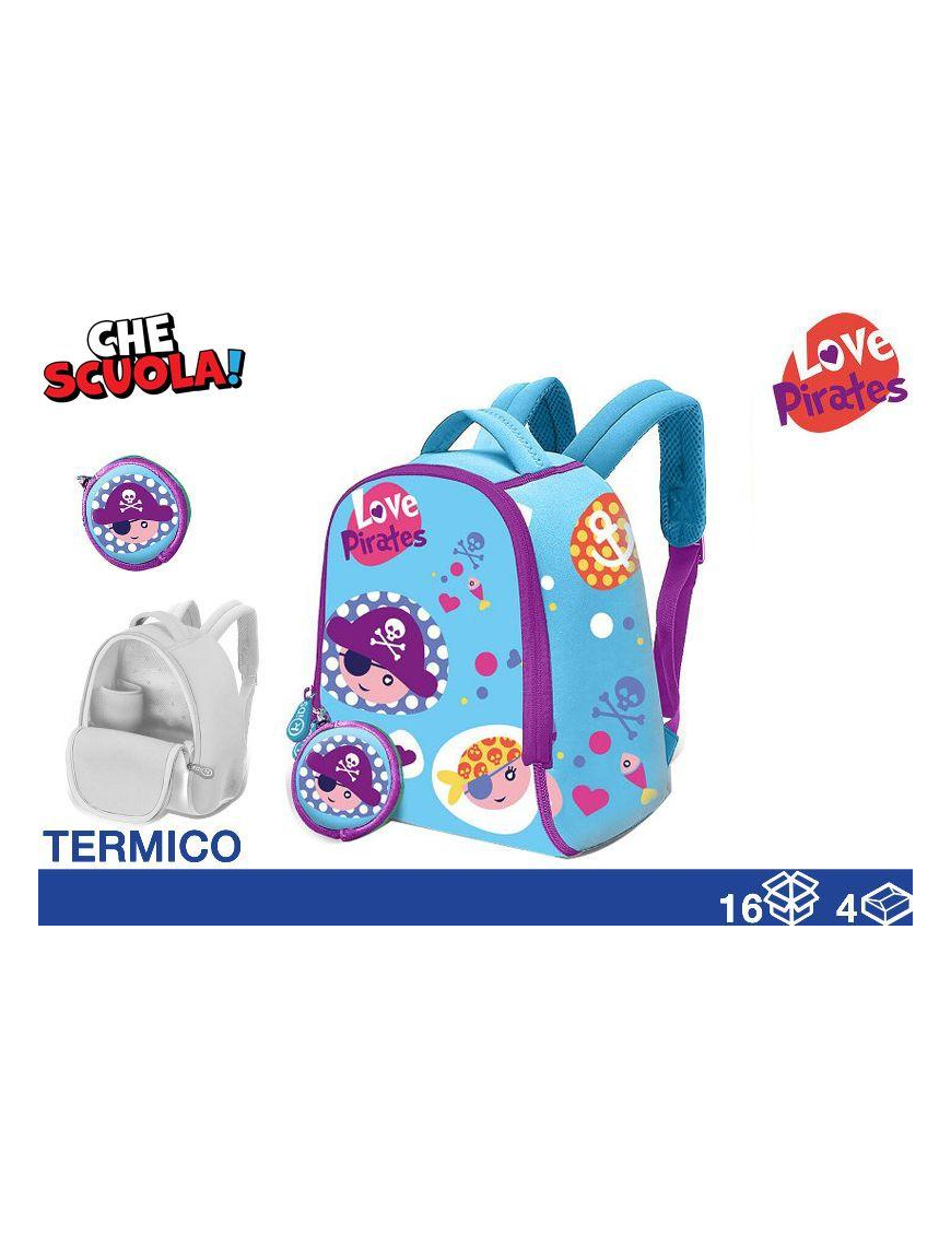 25cm PIRATE THERMAL SNACK BACKPACK