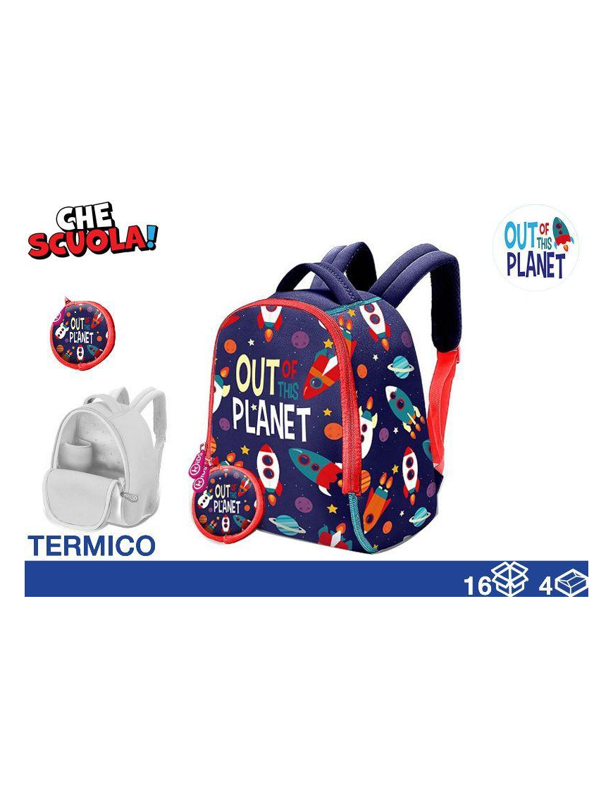 ZAINO PORTAMERENDA TERMICO  25cm PIANETA