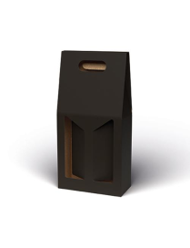 CESTELLO NERO 2BOTTIGLIE