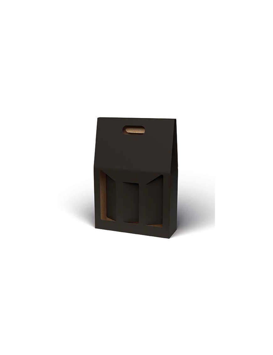 CESTELLO NERO 3BOTTIGLIE
