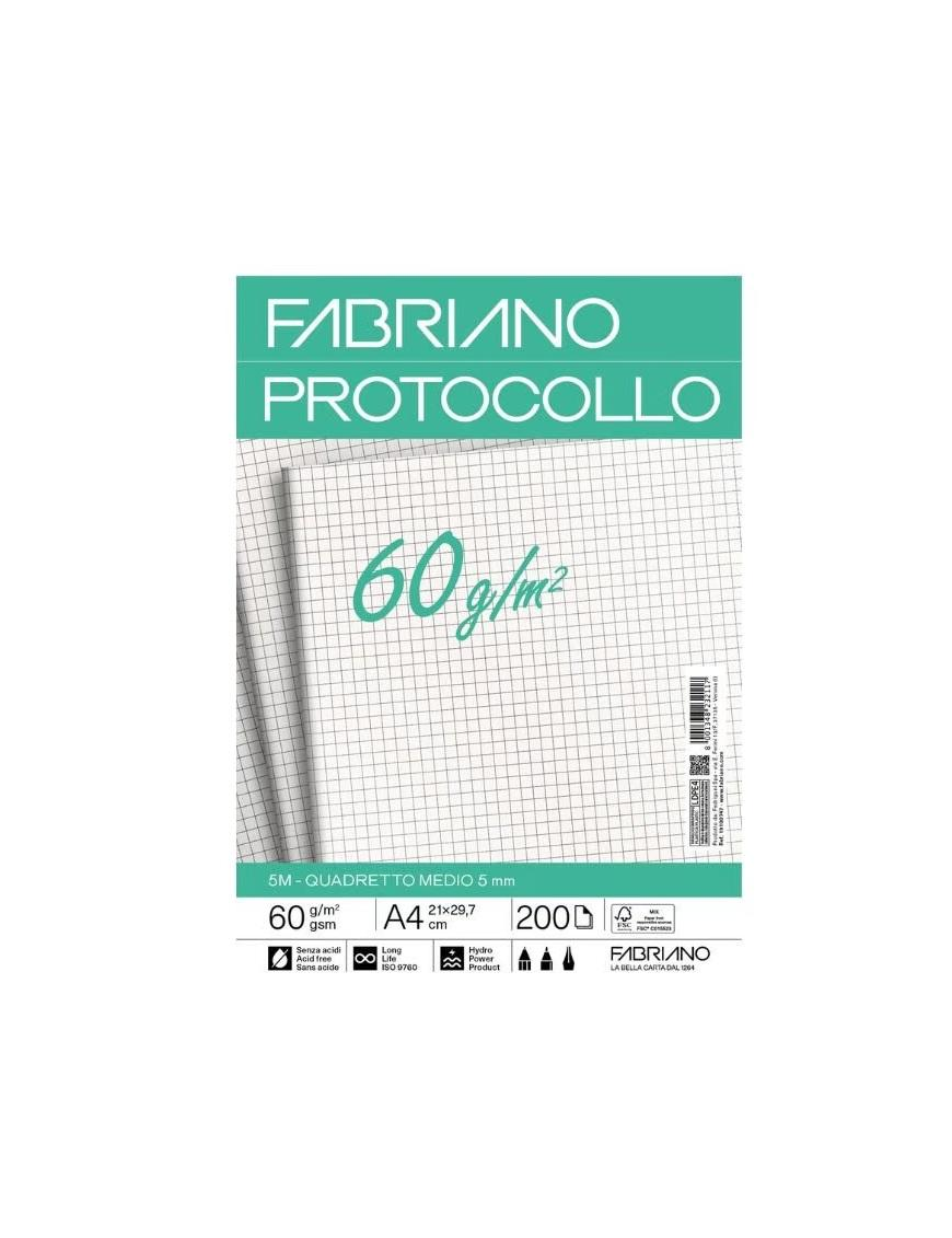 FABRIANO FOGLI PROTOCOLLO 5M 60gr 200fg