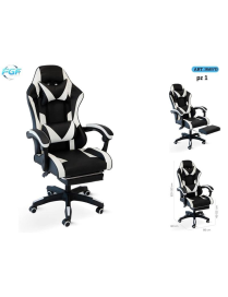 POLTRONA GAMING ECOPELLE BIANCA 36870