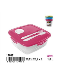 CONTENITORE PRANZO C/POSATE 1,8lt
