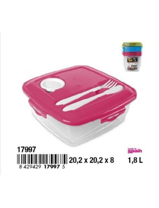 CONTENITORE PRANZO C/POSATE 1,8lt