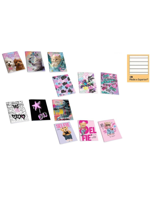 QUADERNO MAXI RAGAZZA 20fg 80gr 1R