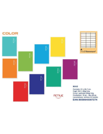 MAXI COLOR NOTEBOOK 20 sheets 80gr A