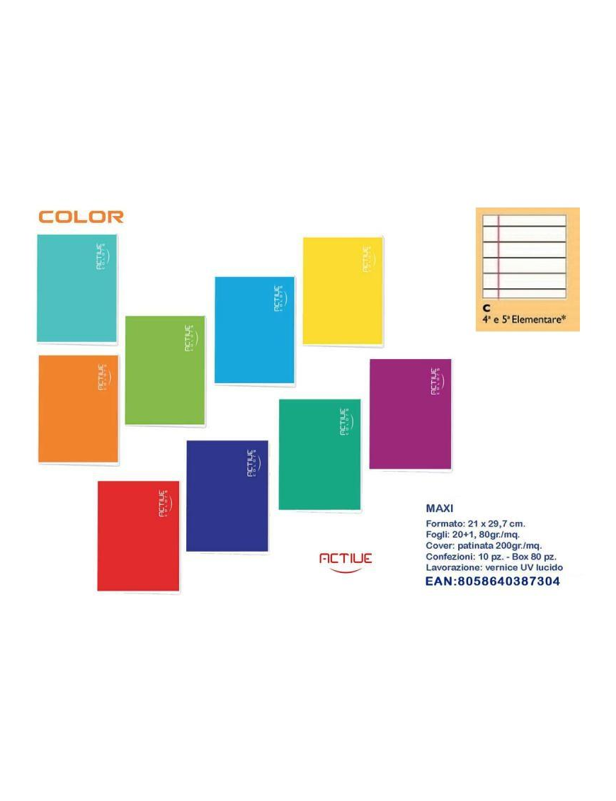 MAXI COLOR NOTEBOOK 20 sheets 80gr C