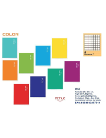 MAXI COLOR NOTEBOOK 20 sheets 80gr Q