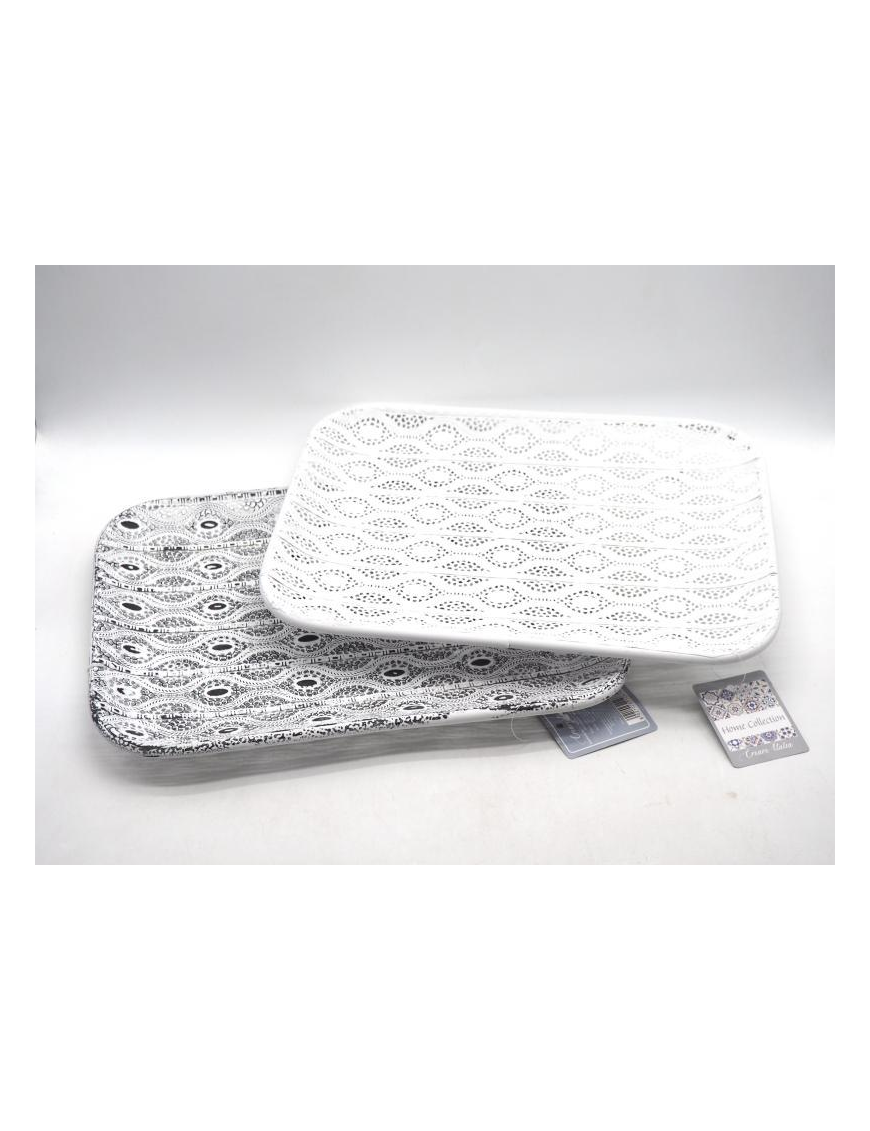 L.ARABA VASSOIO RETT METALLO 36x28cm