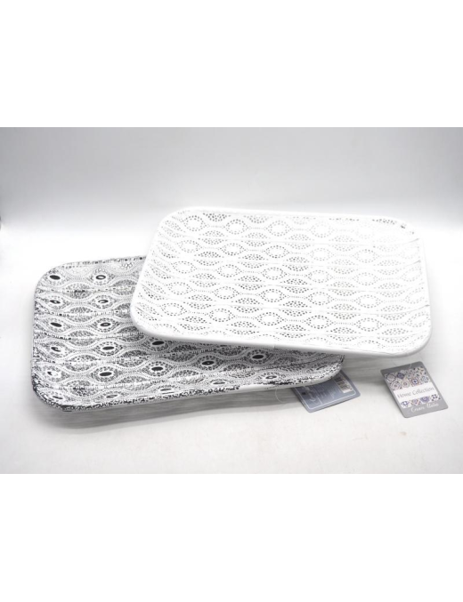 L.ARABA VASSOIO RETT METALLO 36x28cm