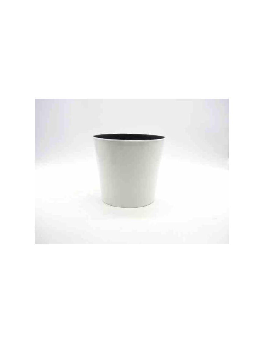 VASO PLASTICA BIANCO 15cm 43695