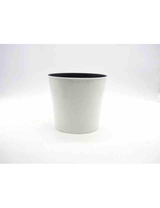 VASO PLASTICA BIANCO 15cm 43695