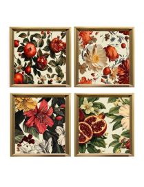 VASSOIO MDF FIORI/FRUTTA 20cm 44643