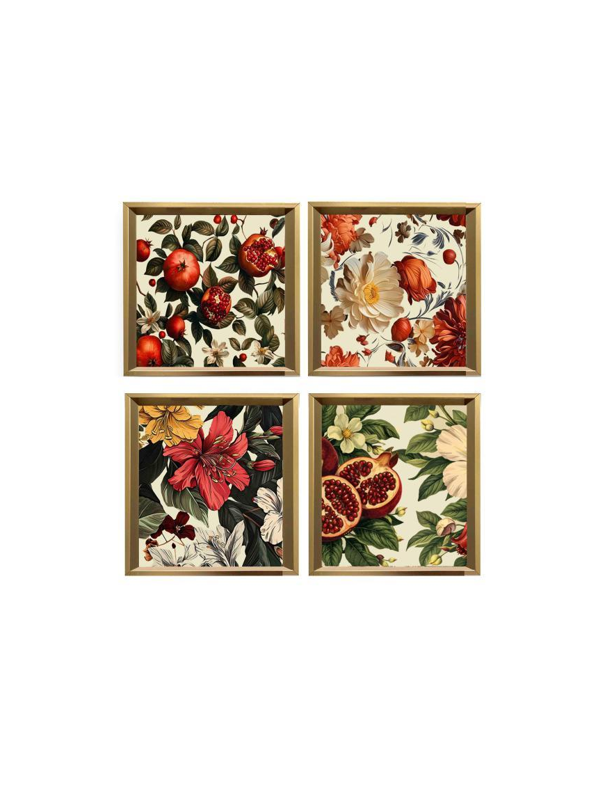 VASSOIO MDF FIORI/FRUTTA 20cm 44643