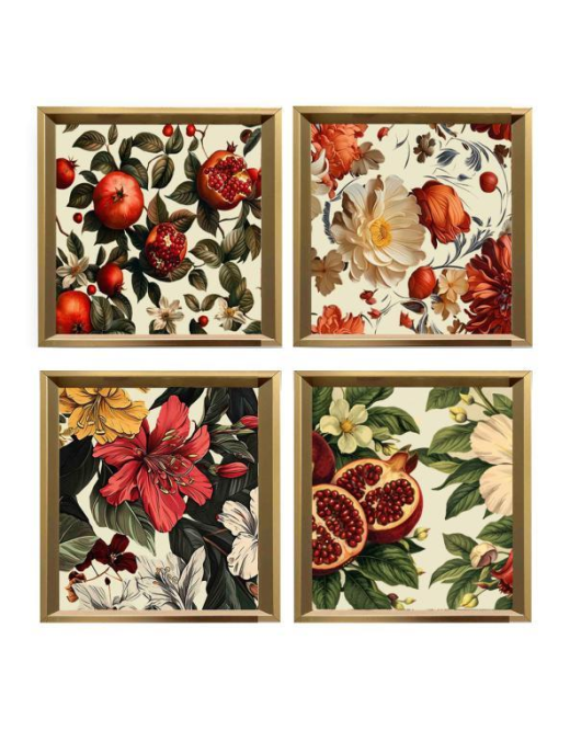 VASSOIO MDF FIORI/FRUTTA 20cm 44643
