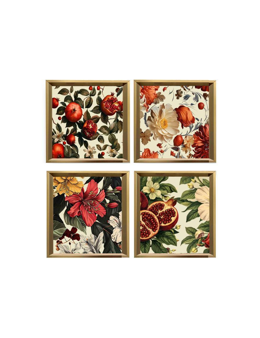 VASSOIO MDF FIORI/FRUTTA 30cm 44642