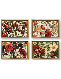 VASSOIO MDF FIORI/FRUTTA 40x25cm 44638