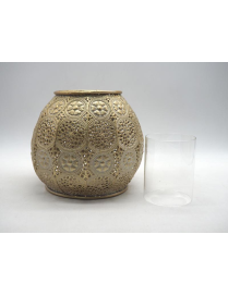 LANTERNA METALLO TONDA 19cm 33319