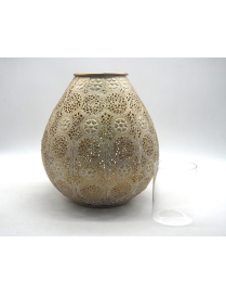 LANTERNA METALLO TONDA 26cm 33320