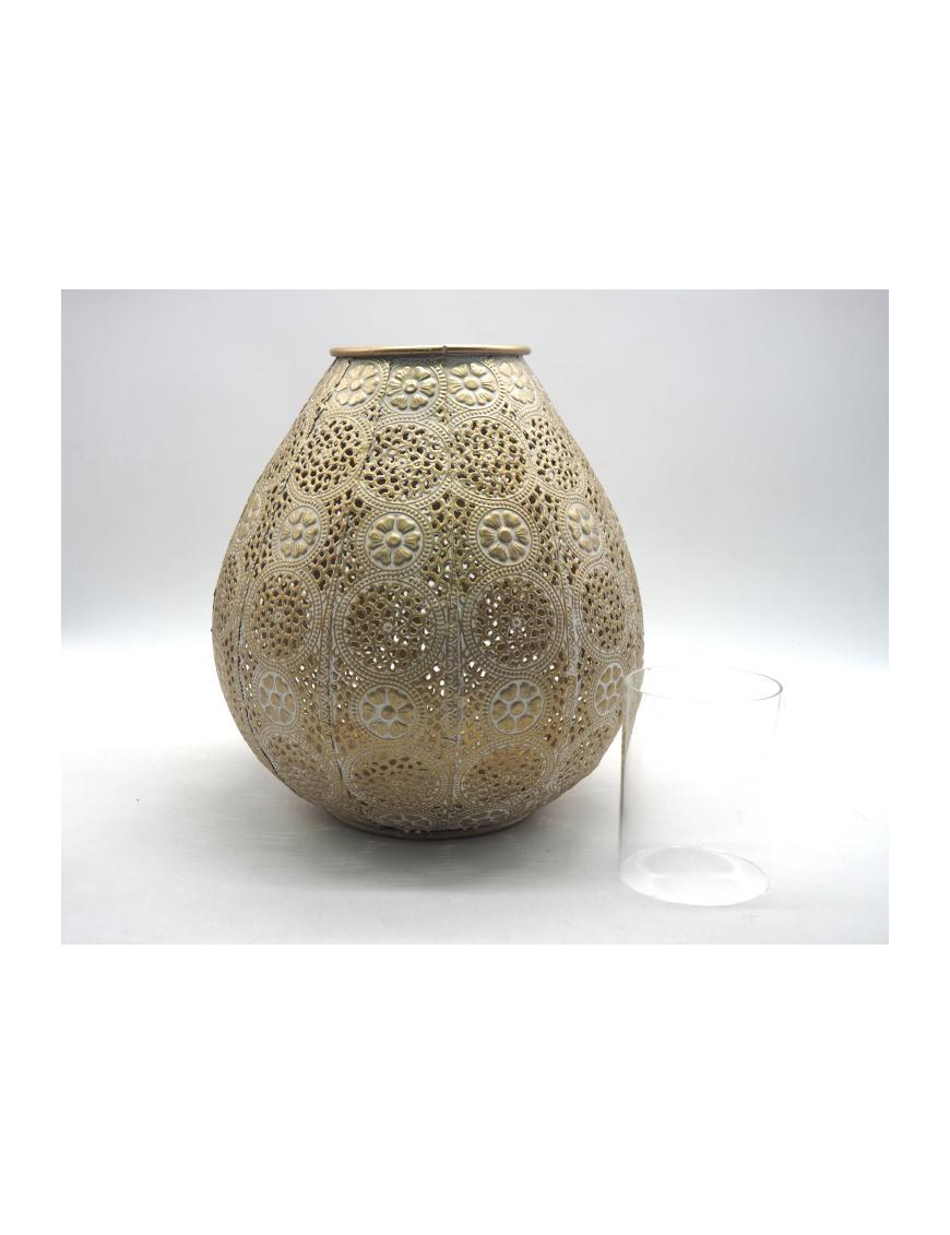 LANTERNA METALLO TONDA 26cm 33320
