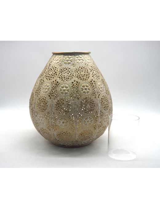 LANTERNA METALLO TONDA 26cm 33320