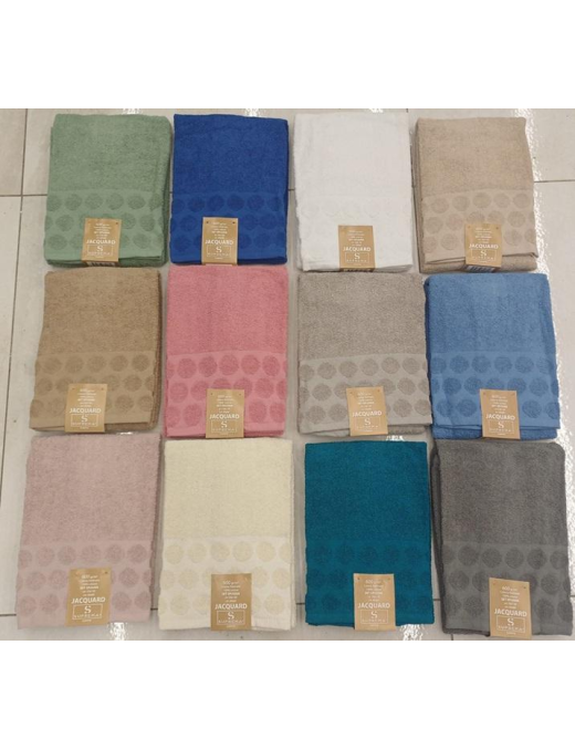 ASCIUGAMANI 1+1 JACQUARD 100% COTONE
