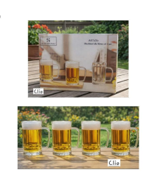 CALICE BIRRA CLIO 4pz 200ml