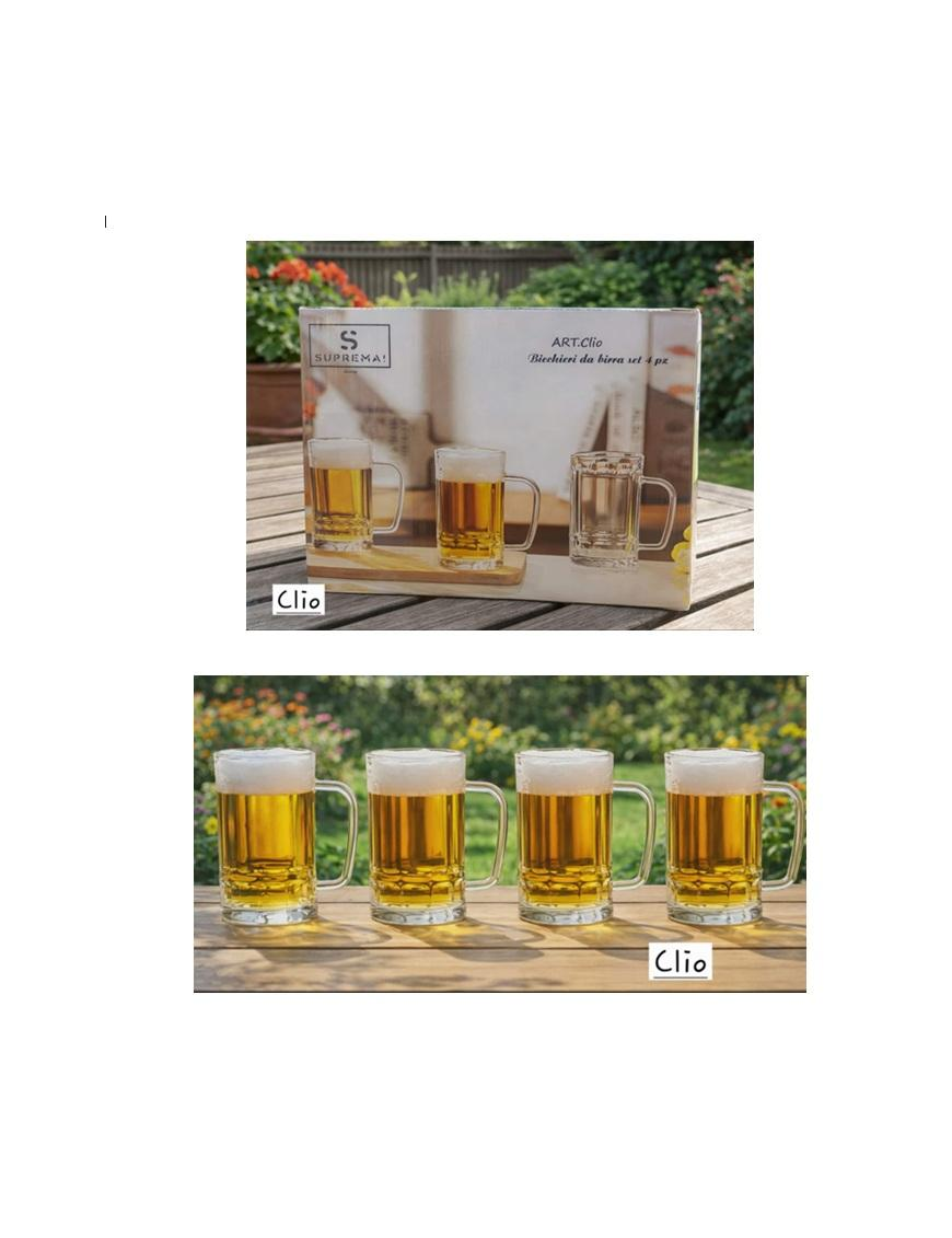 CALICE BIRRA CLIO 4pz 200ml
